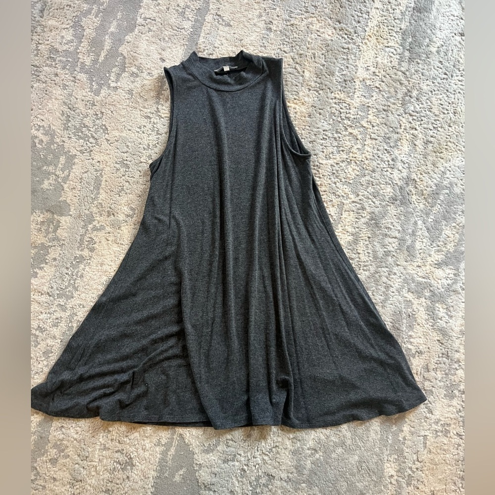 Joan Vass Large Soft Gray Swing Dress